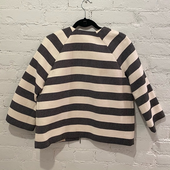 MOSCHINO Italian Nautical Striped Designer Cocoon Blazer 38/M - Picture 3 of 5